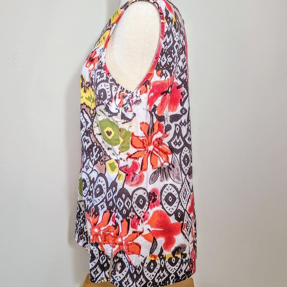 Notations Boho Multi-color print sleeveless Blouse - Picture 3 of 9